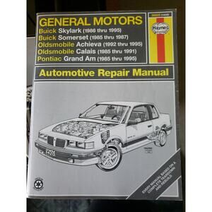 Haynes Repair Manual General Motors Regal Lumina Cutlass Grand Prix 88-95/38010